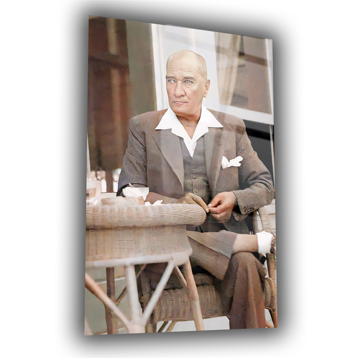 Dikey VatanTemalı Cam Tablo 144