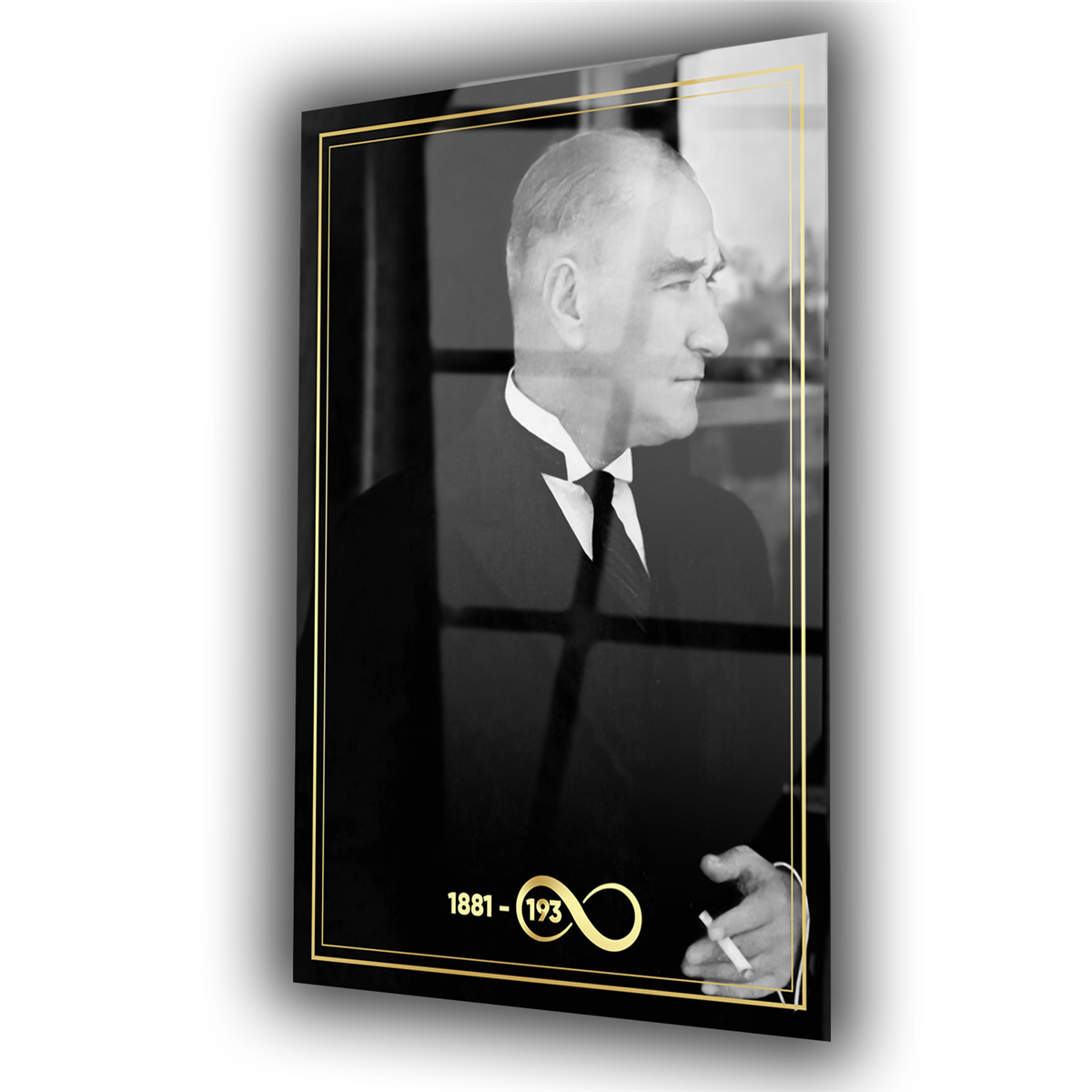 Dikey VatanTemalı Cam Tablo 238