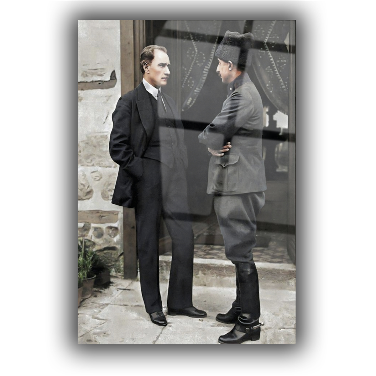 Dikey VatanTemalı Cam Tablo 222