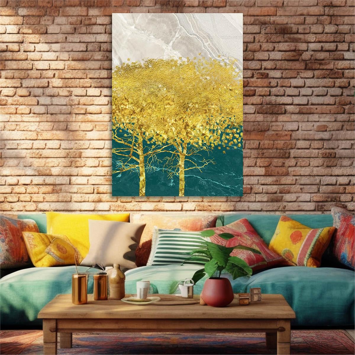 Kunst Thema auf bedrucktem Glas