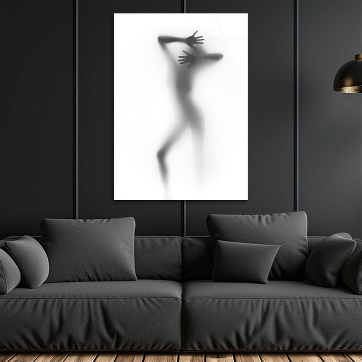 Kunst Thema auf bedrucktem Glas
