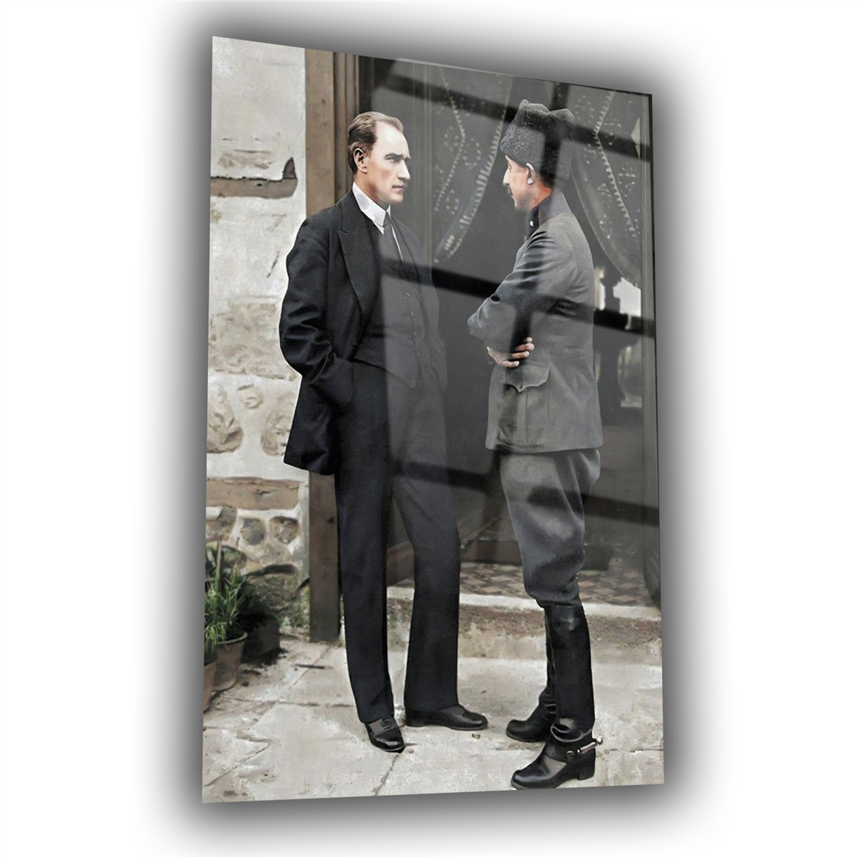 Dikey VatanTemalı Cam Tablo 222