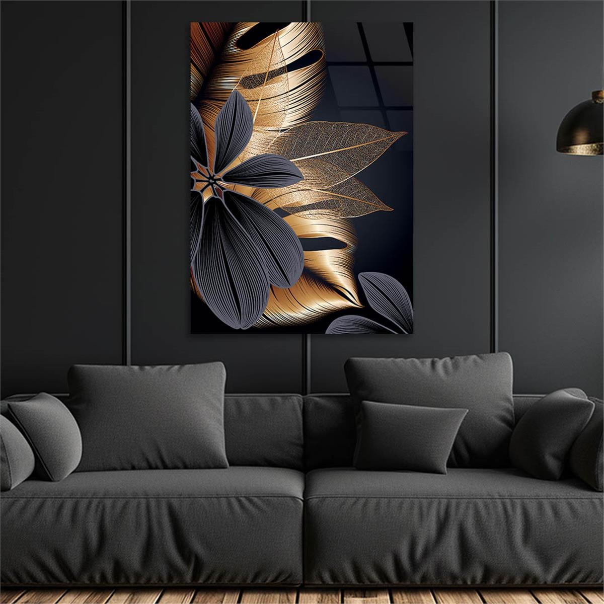 Kunst Thema auf bedrucktem Glas