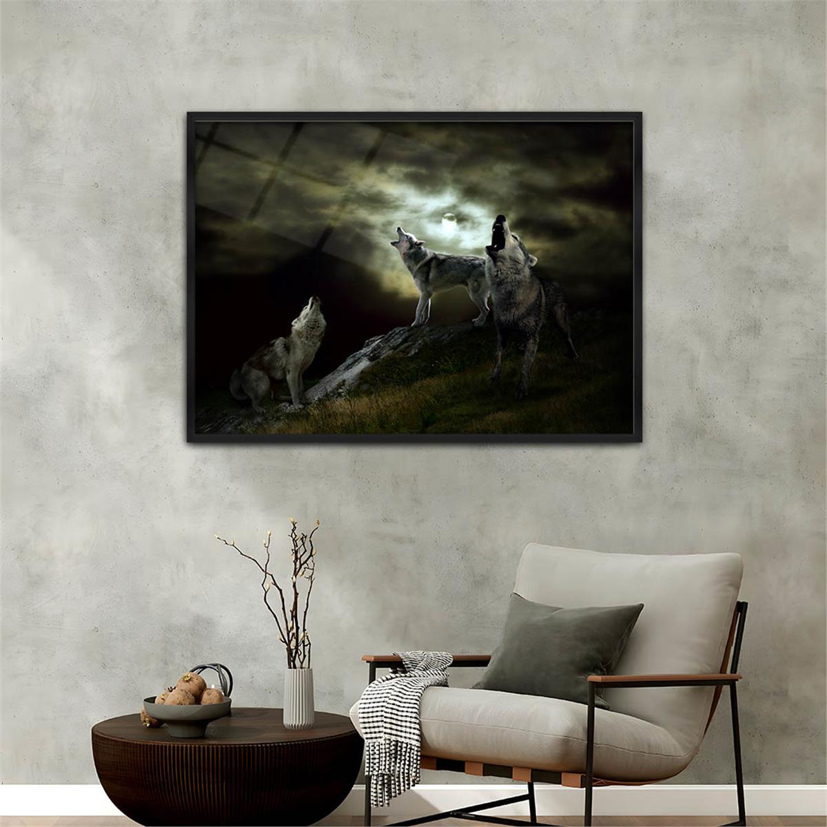 Aluminum-Framed Natured-Themed Tempered Glass Wall Art 112