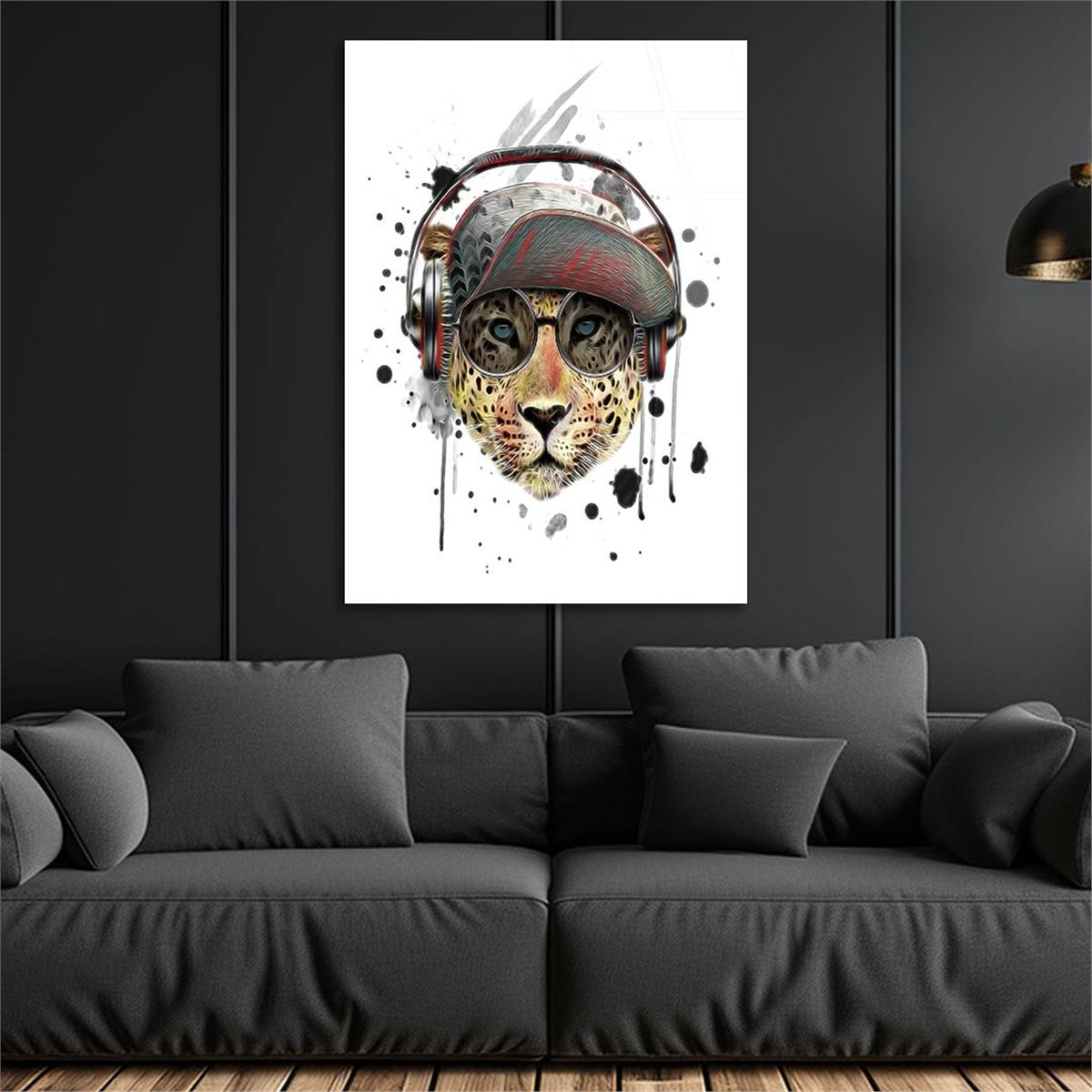 Kunst Thema auf bedrucktem Glas