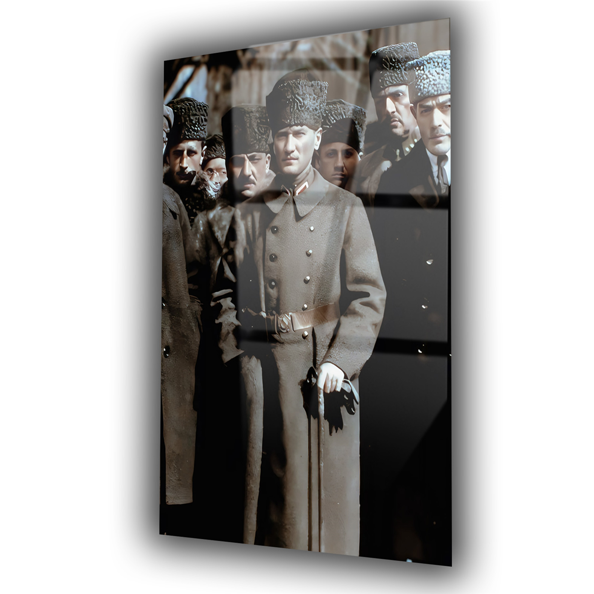 Dikey VatanTemalı Cam Tablo 280