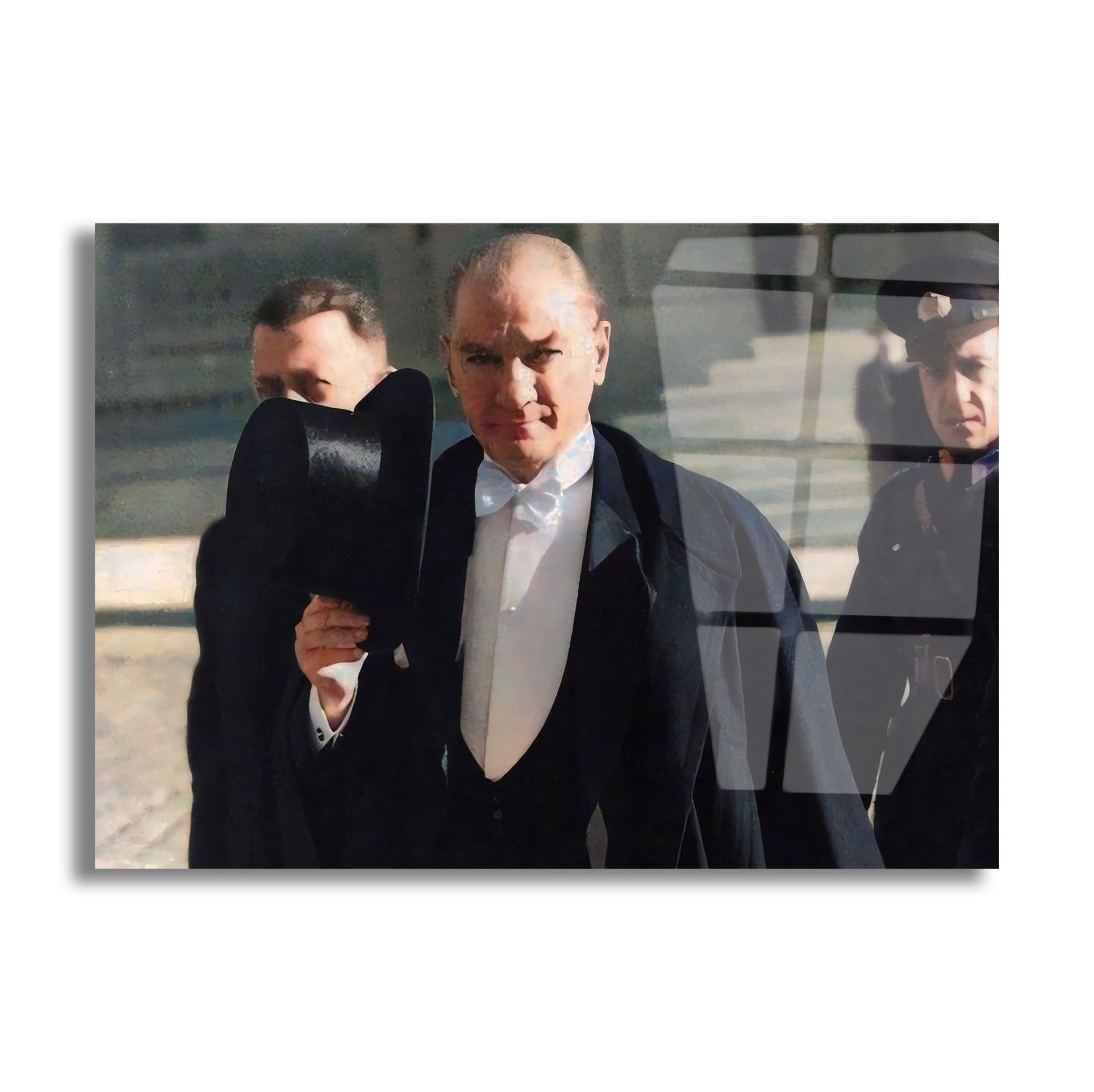 Yatay VatanTemalı Cam Tablo 100