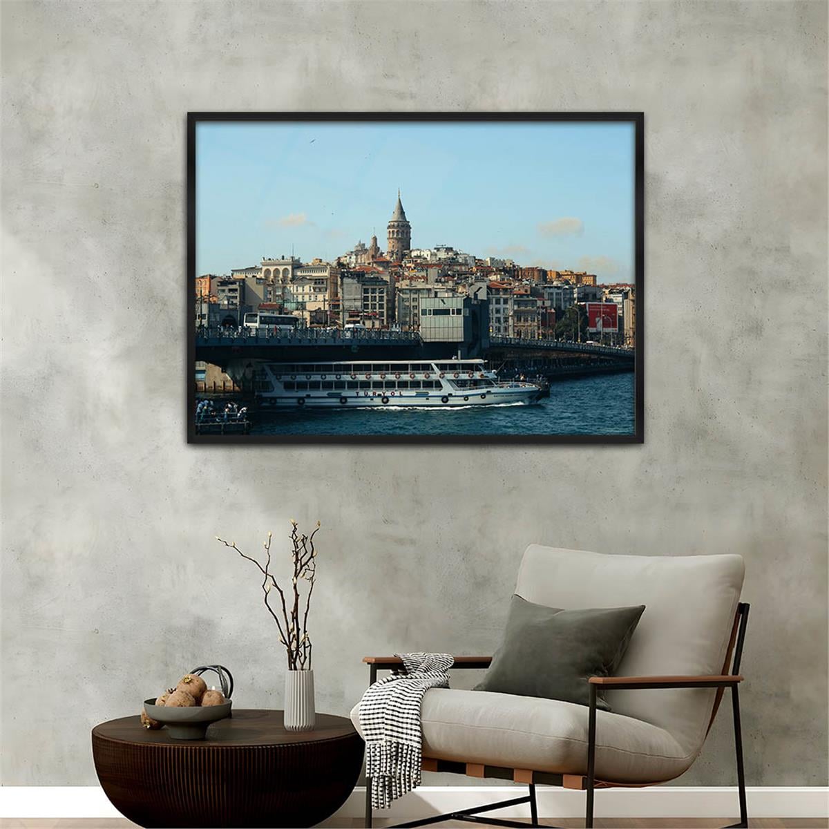 Aluminum-Framed Natured-Themed Tempered Glass Wall Art 145