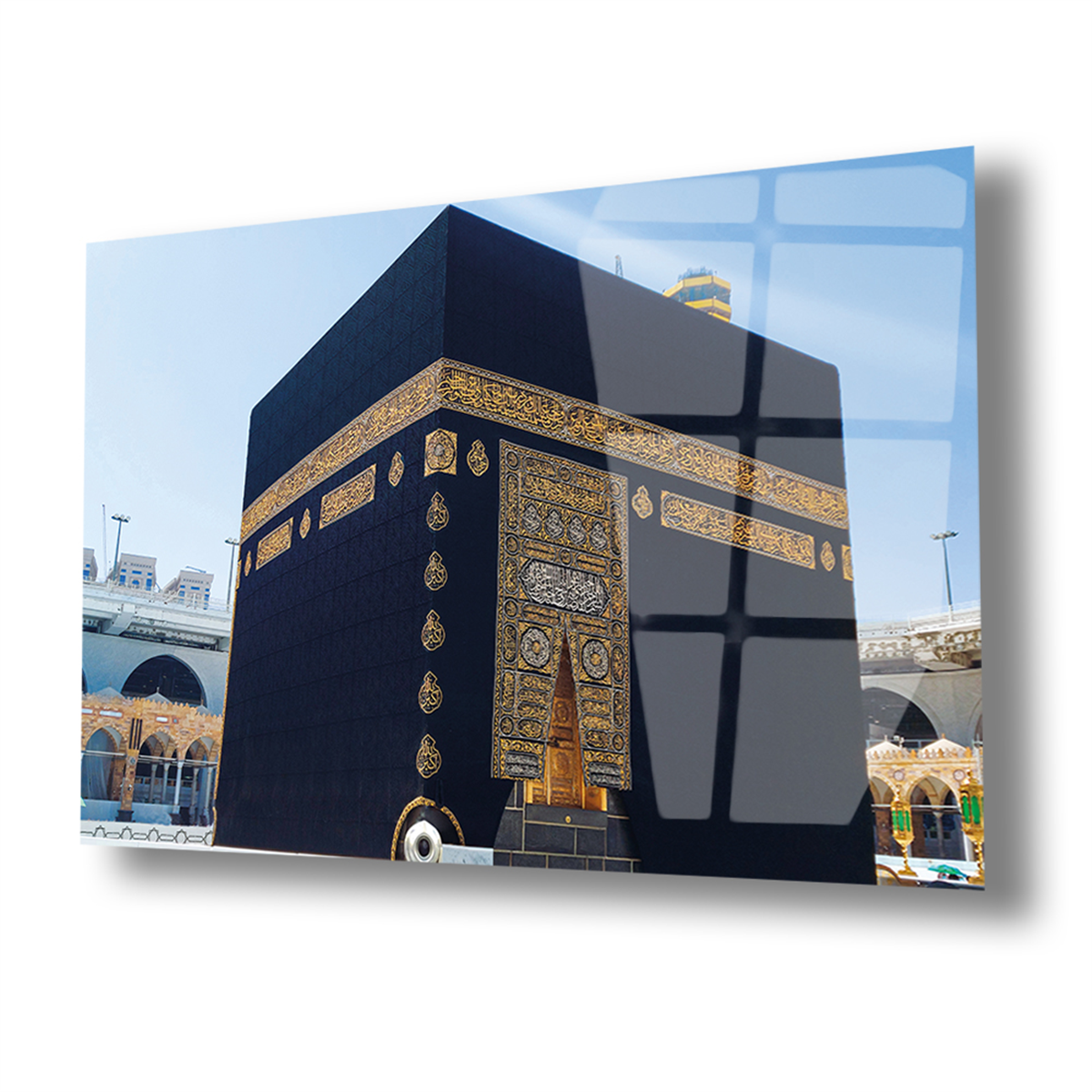 Ka’bah op glazen print caaba Glasschilderij kaaba Gehard Glasschilderij