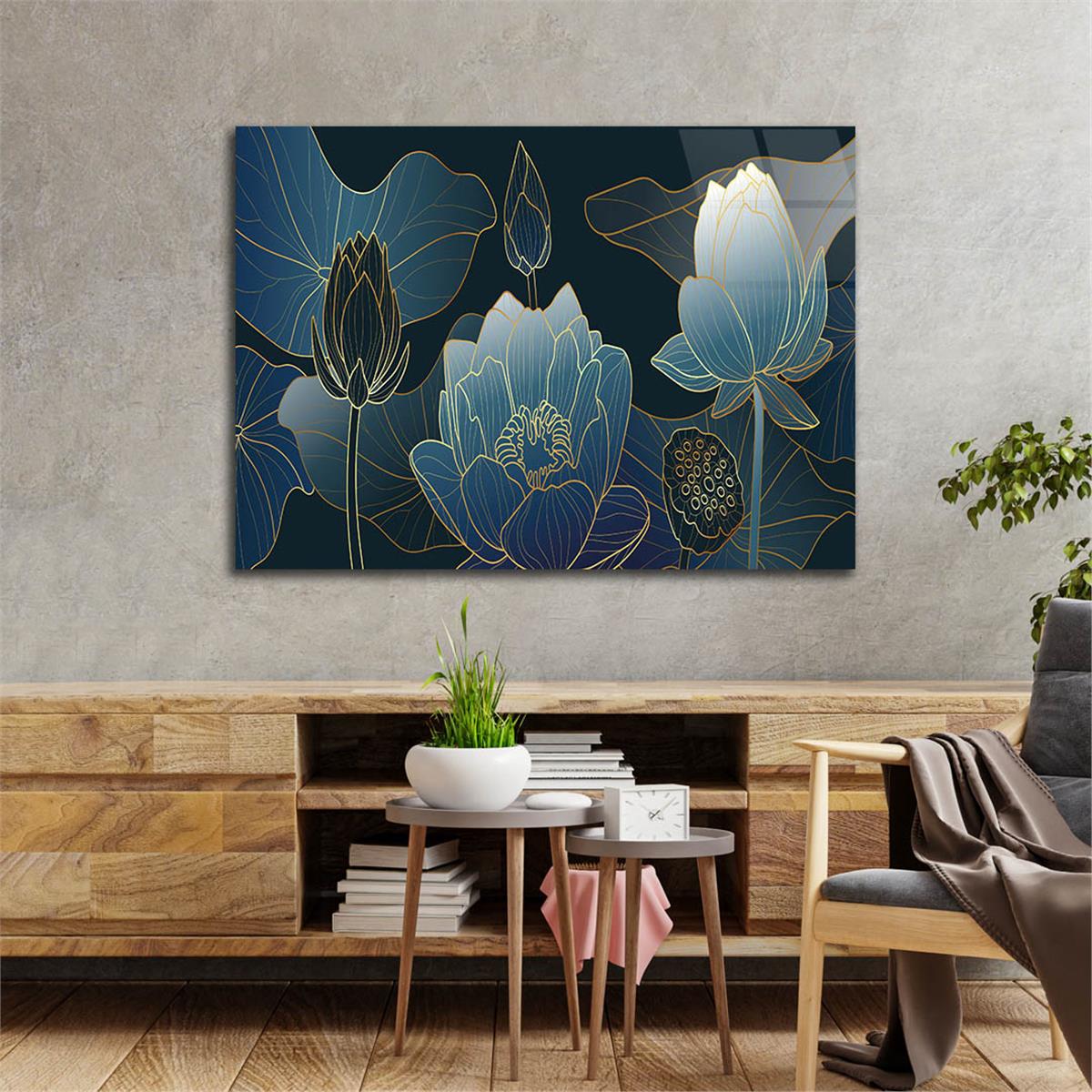 Kunst Thema auf bedrucktem Glas