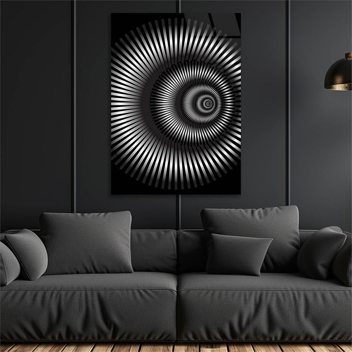 Kunst Thema auf bedrucktem Glas