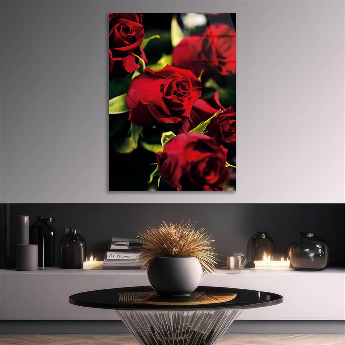 Vertical Tempered Glasss Wall Arts Natured-Themed147