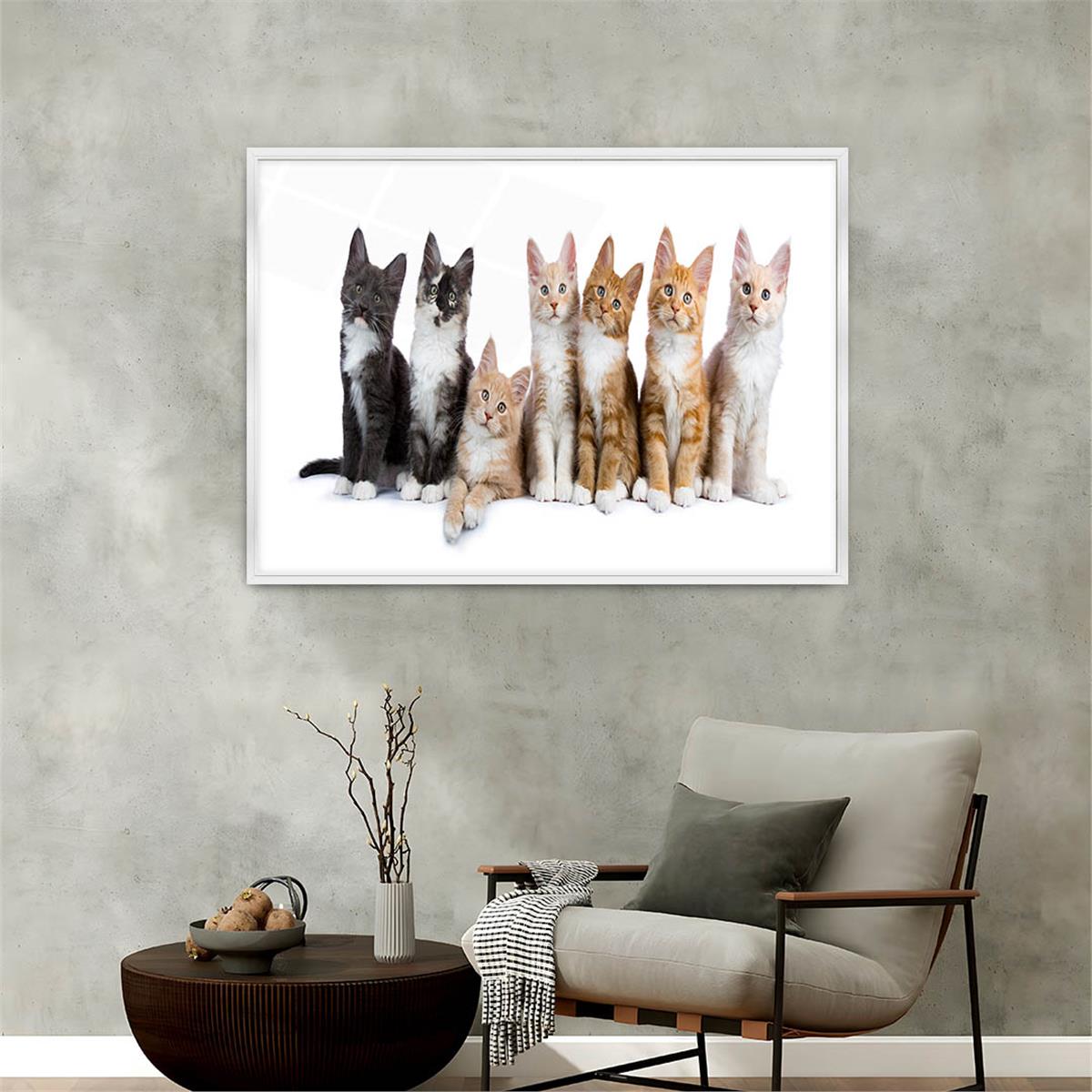 Aluminum-Framed Natured-Themed Tempered Glass Wall Art 126