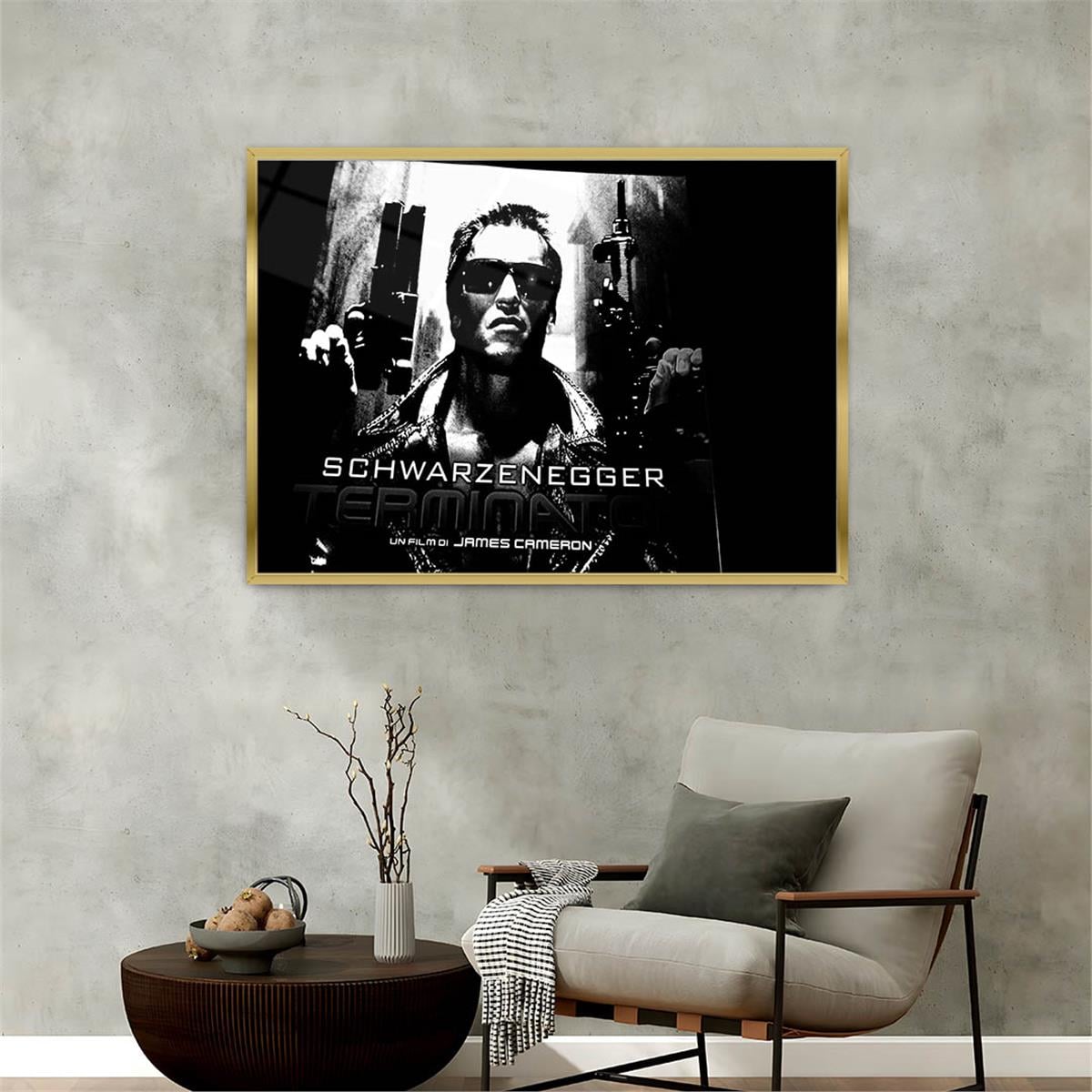 Aluminum-Framed Art-Themed Tempered Glass Wall Art 150