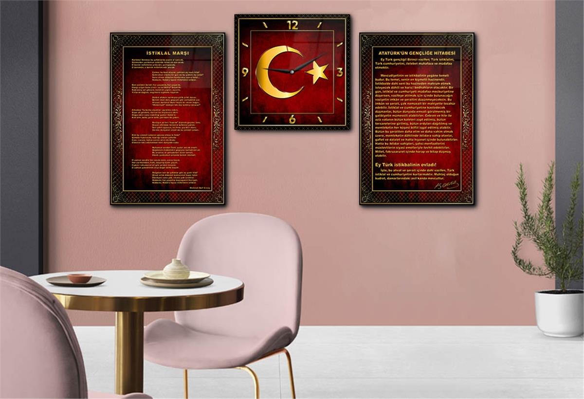 Vatan Temalı Saatli Set 055
