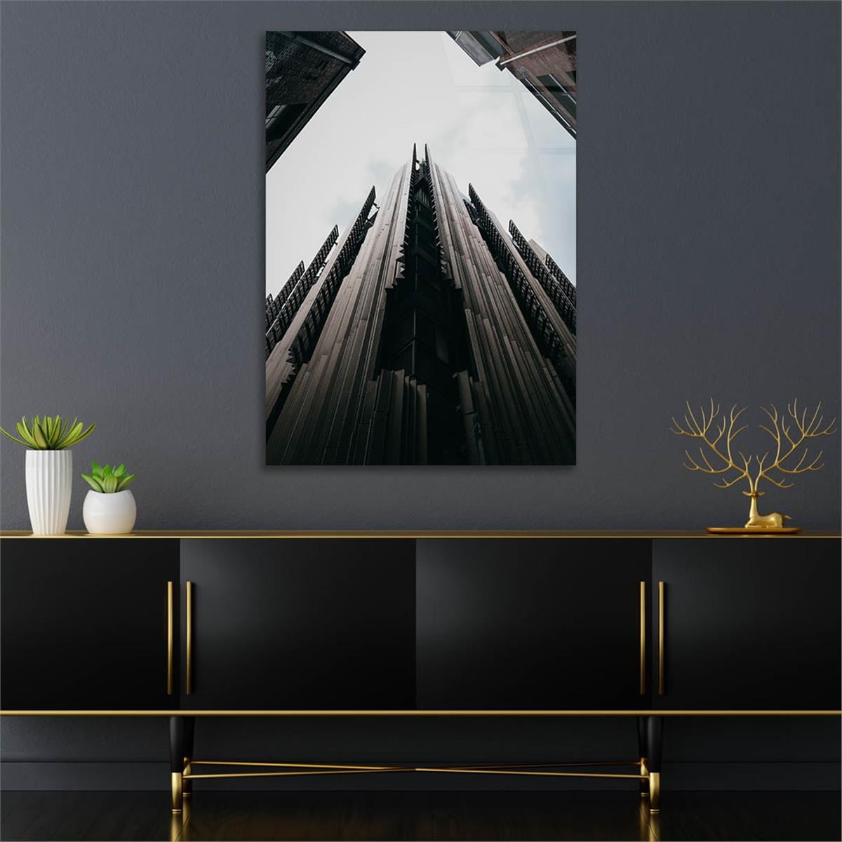 Kunst Thema auf bedrucktem Glas