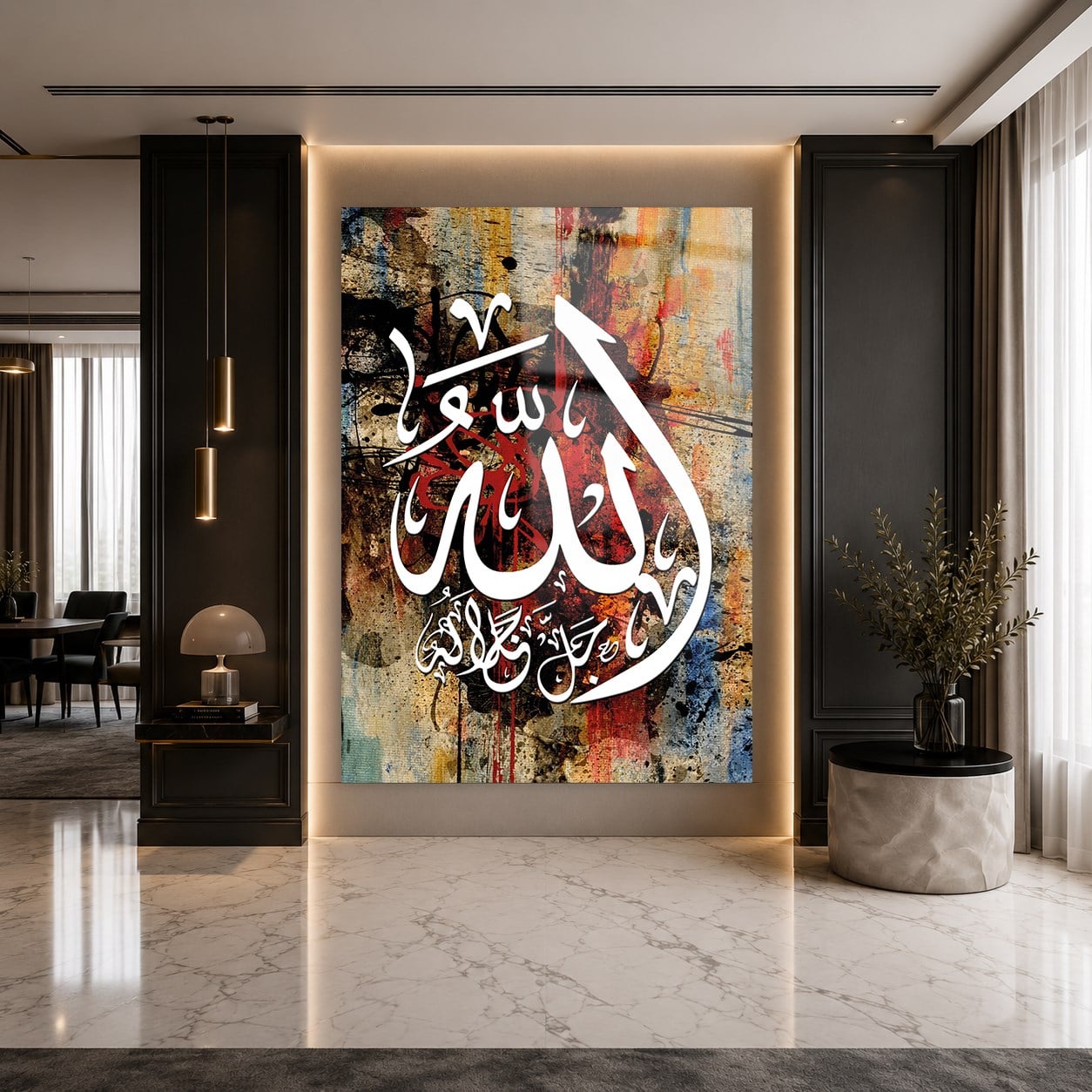 لوح زجاجي ديني