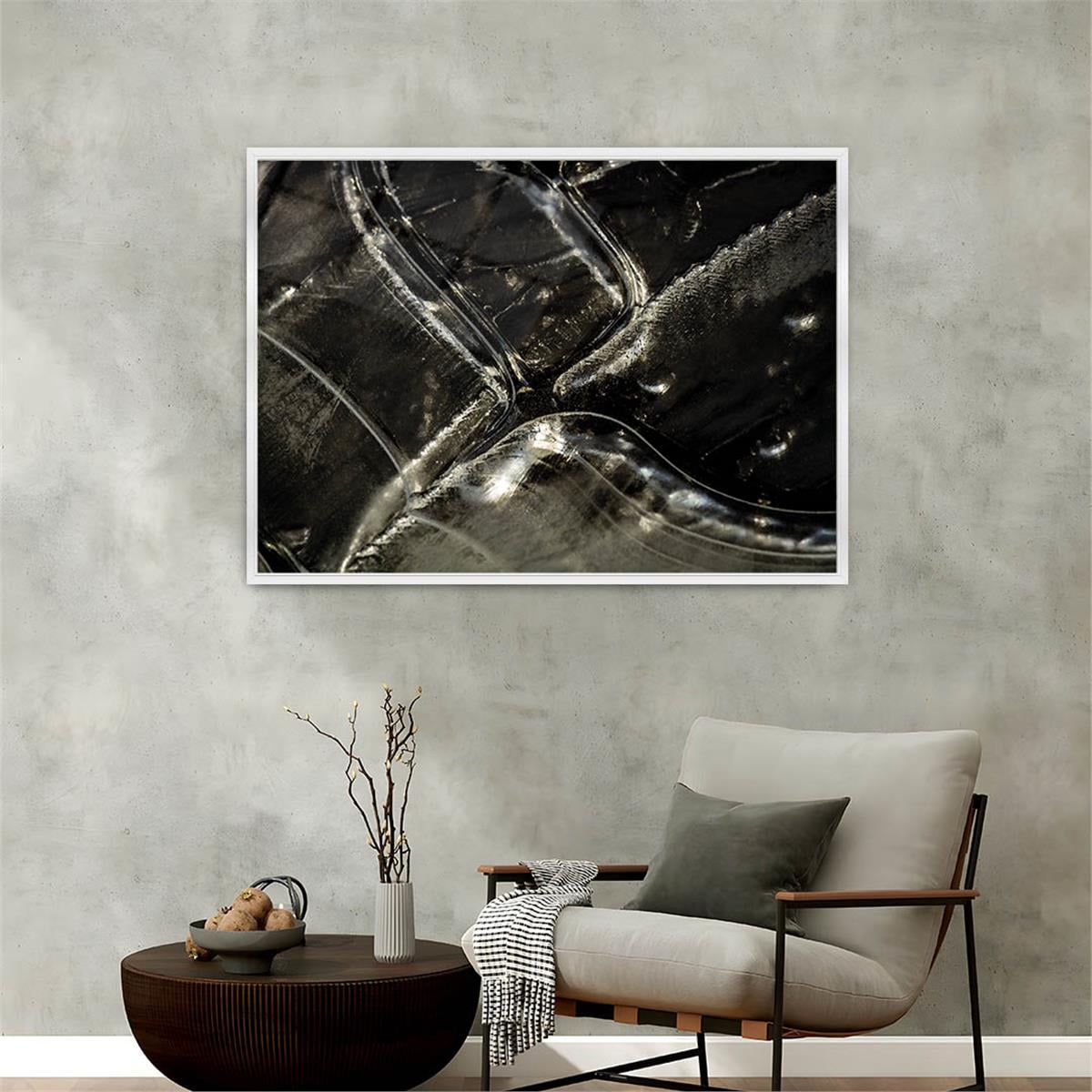 Aluminum-Framed Art-Themed Tempered Glass Wall Art 078