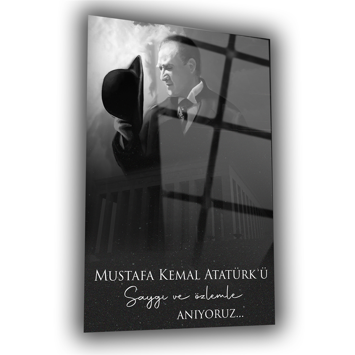 Dikey VatanTemalı Cam Tablo 178