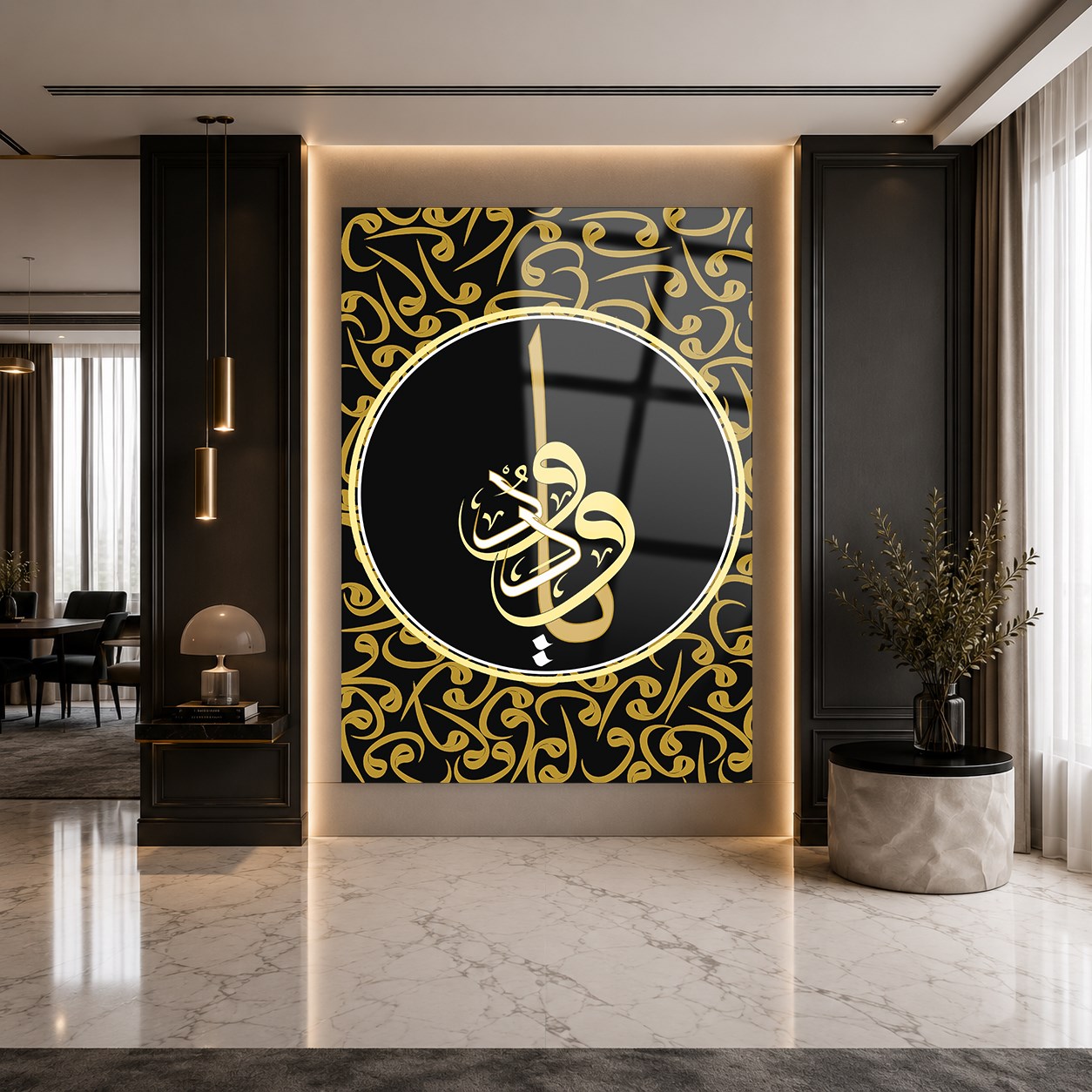 لوح زجاجي ديني