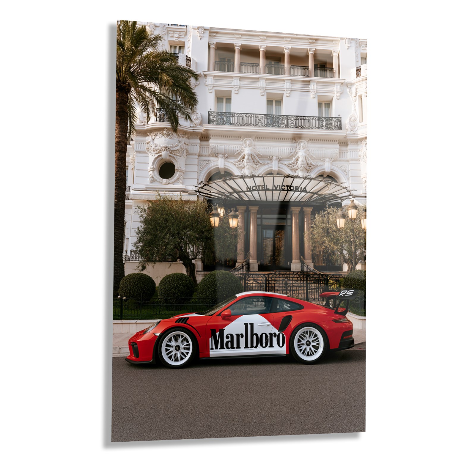 Kırmızı Porsche 911 GT3 RS Cam Tablo