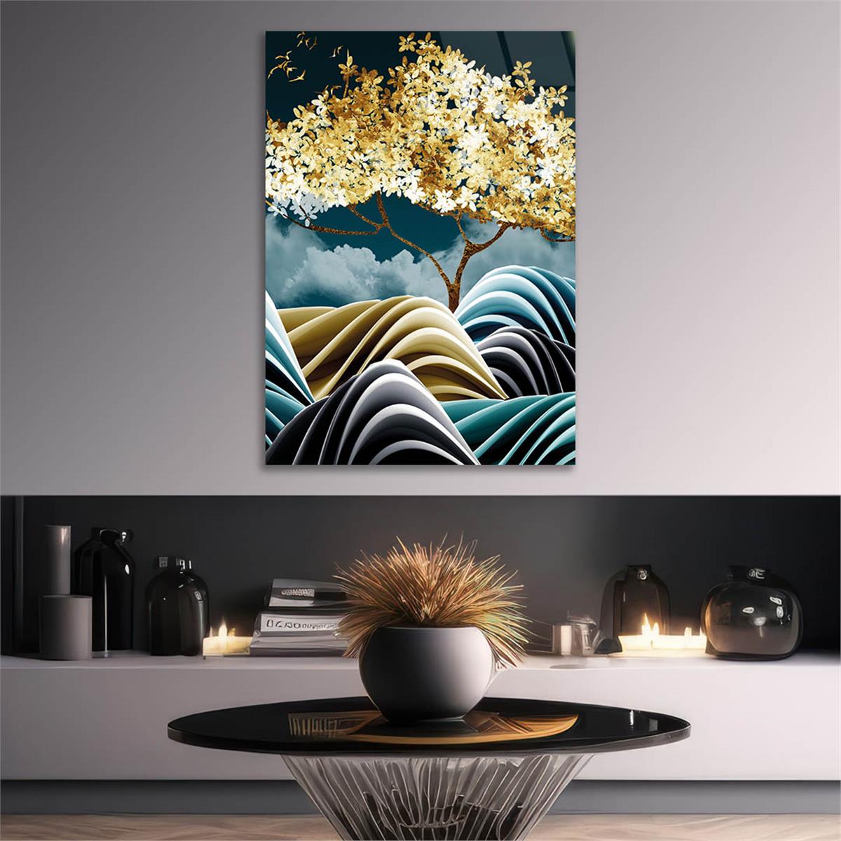 Tempered Glasss Wall Arts Art-Themed