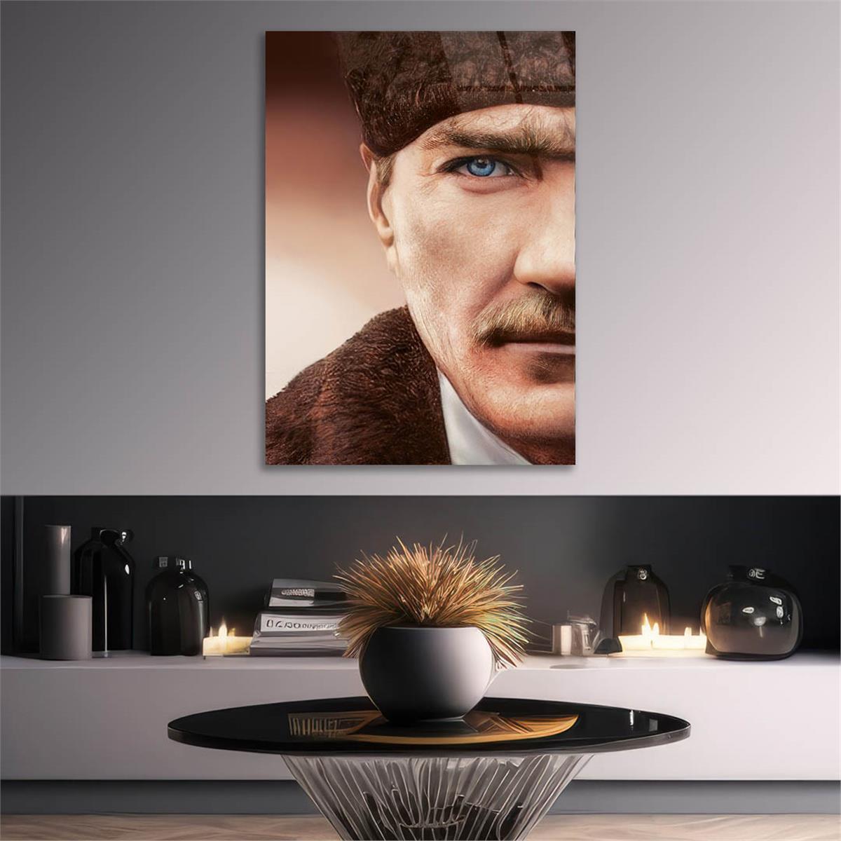 MUSTAFA KEMAL ATATÜRK Tempered Glasss Wall Art