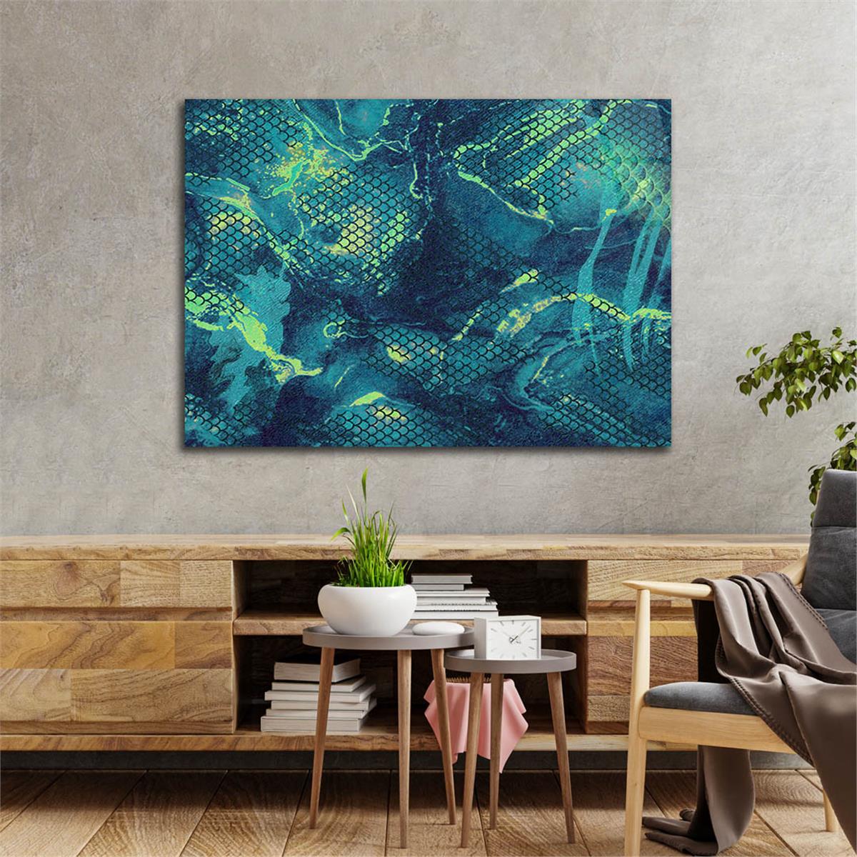 Horizontal Art-Themed Tempered Glass Wall Art 417