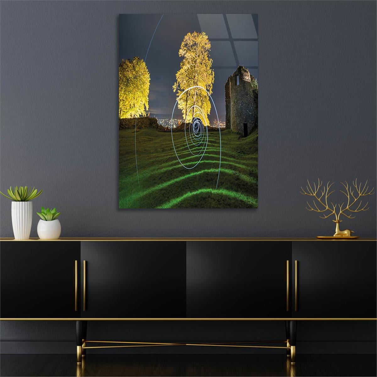 Tempered Glasss Wall Arts Art-Themed