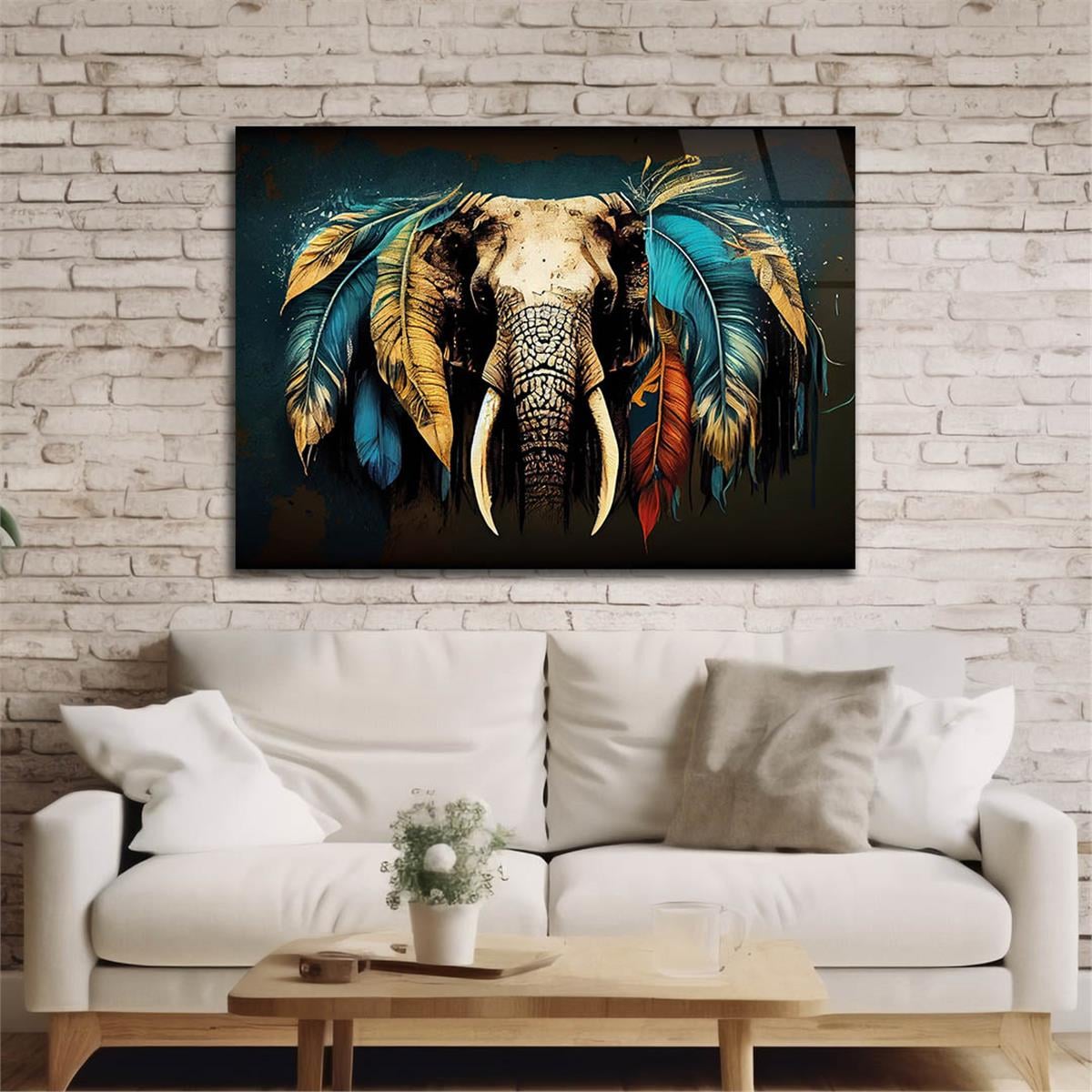 Horizontal Natured-Themed Tempered Glass Wall Art 261