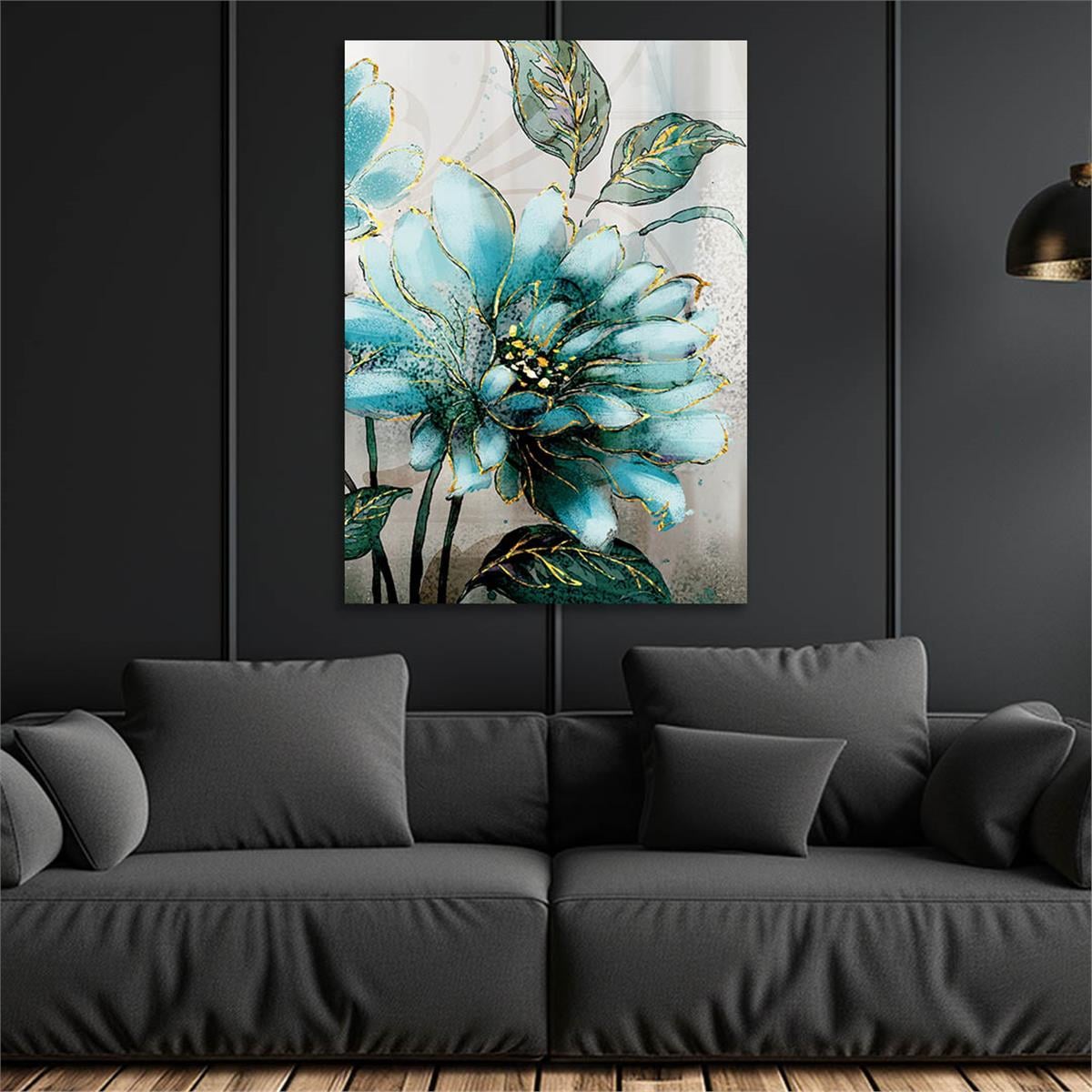 Kunst Thema auf bedrucktem Glas