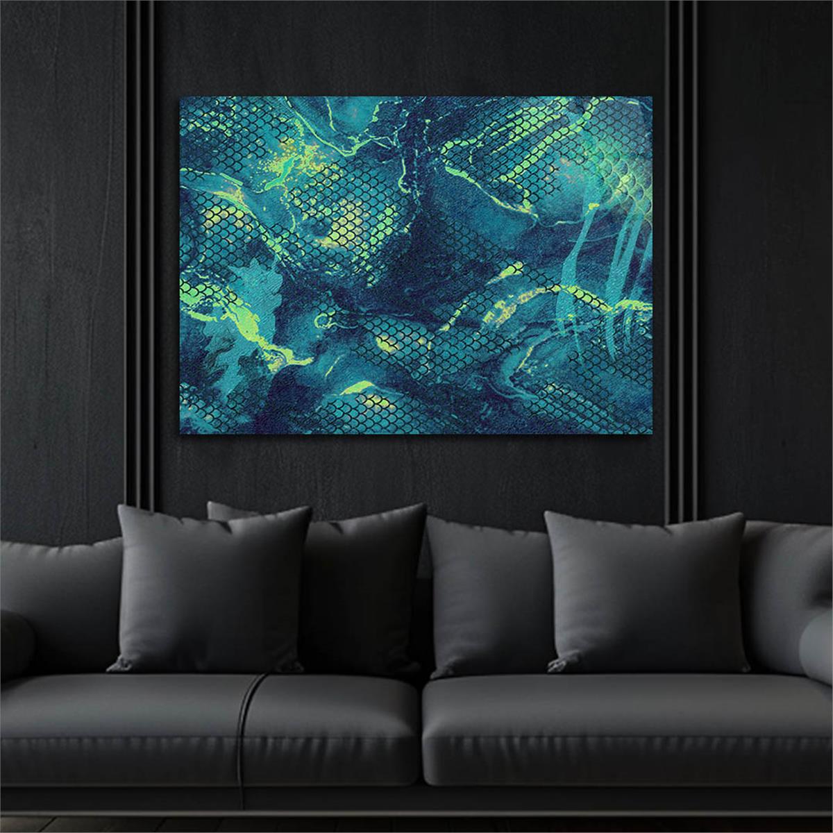 Horizontal Art-Themed Tempered Glass Wall Art 417