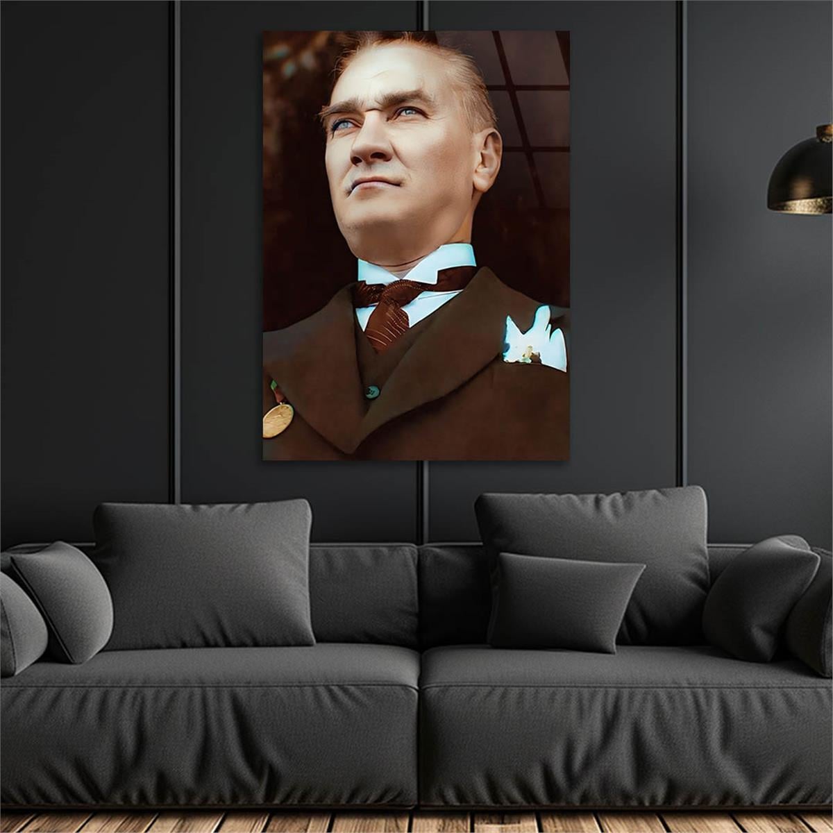 Dikey VatanTemalı Cam Tablo 285