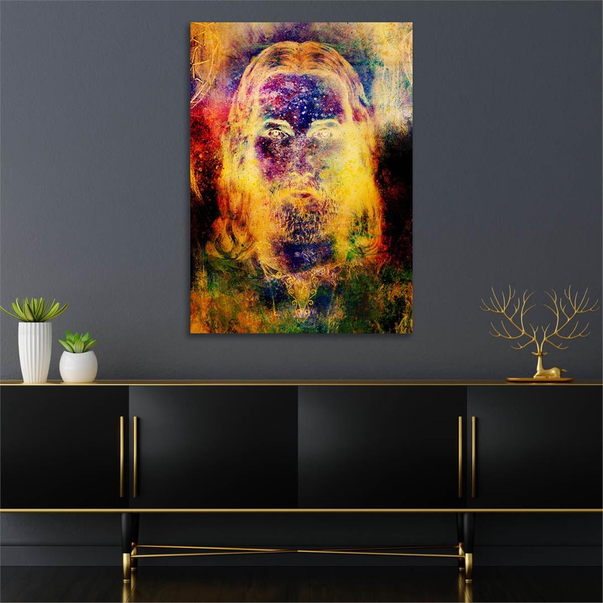 Kunst Thema auf bedrucktem Glas