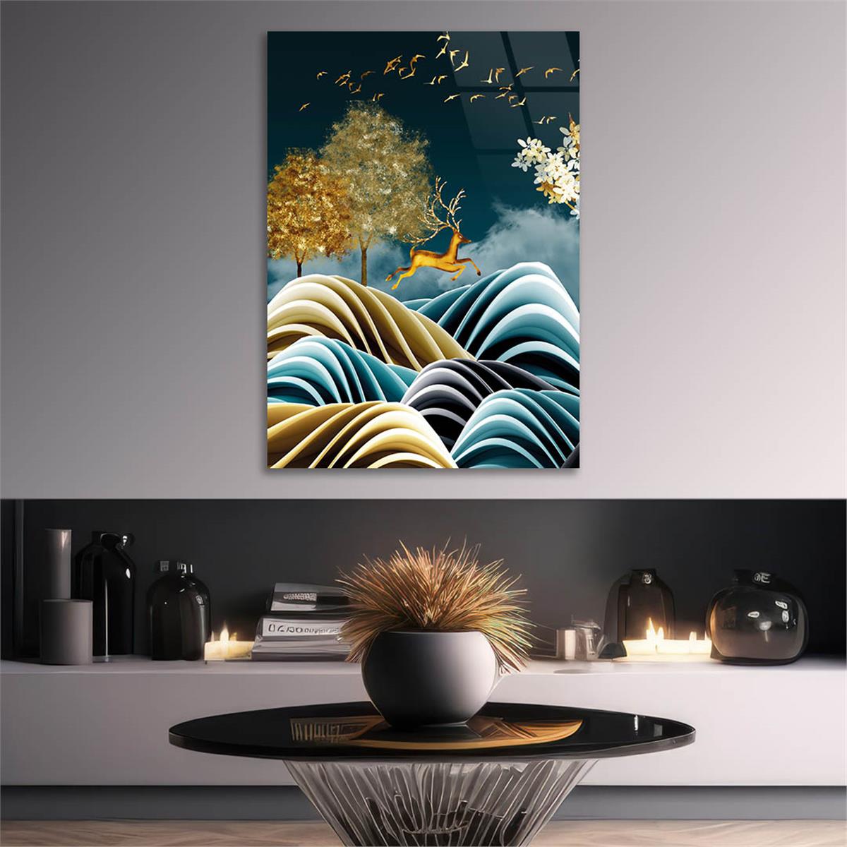 Tempered Glasss Wall Arts Art-Themed