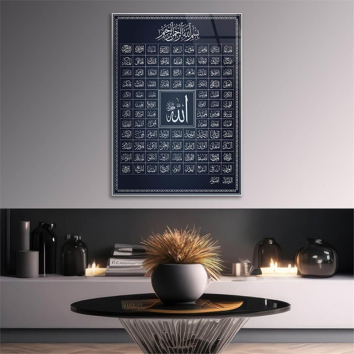 Religiöses Thema auf bedrucktem Glas