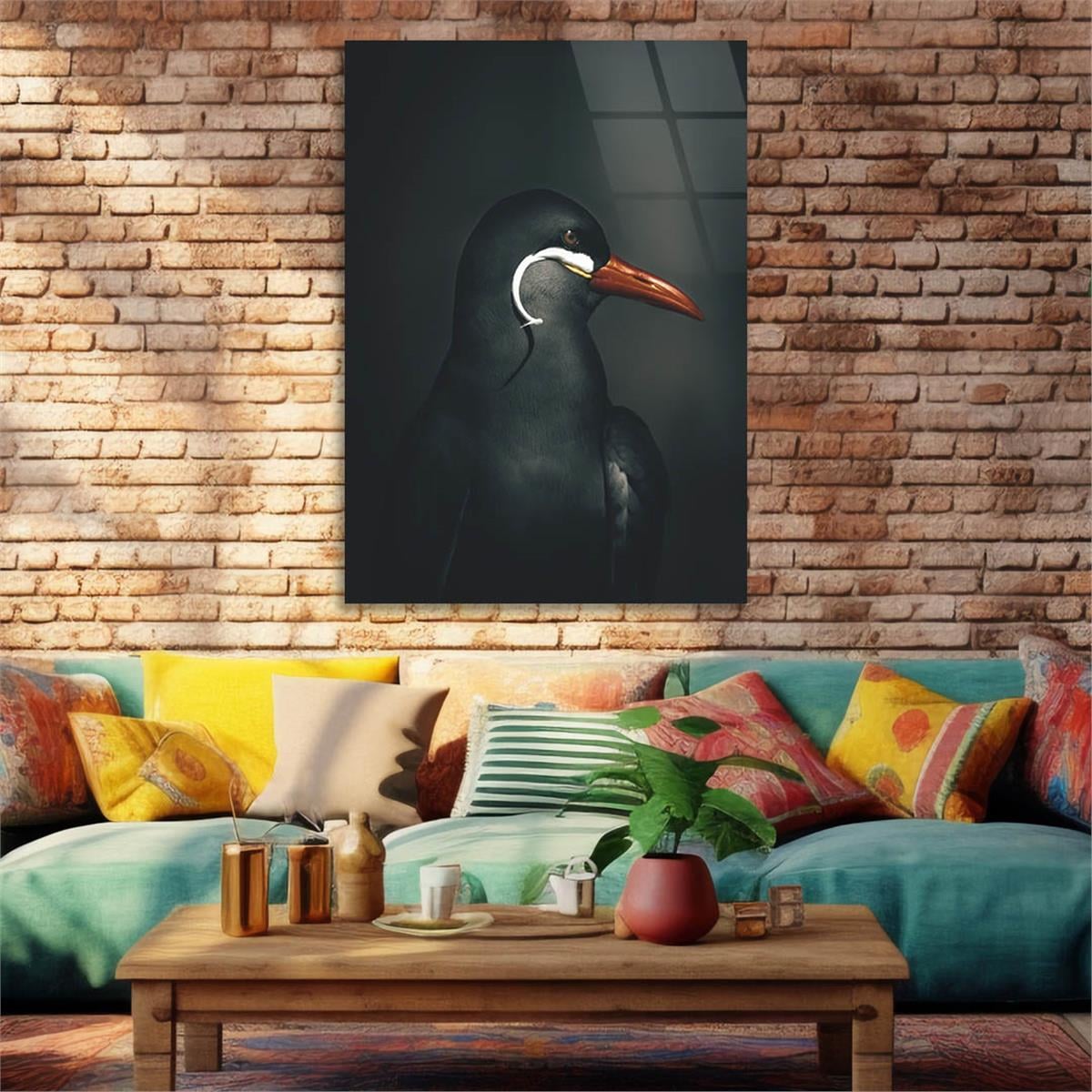 Kunst Thema auf bedrucktem Glas