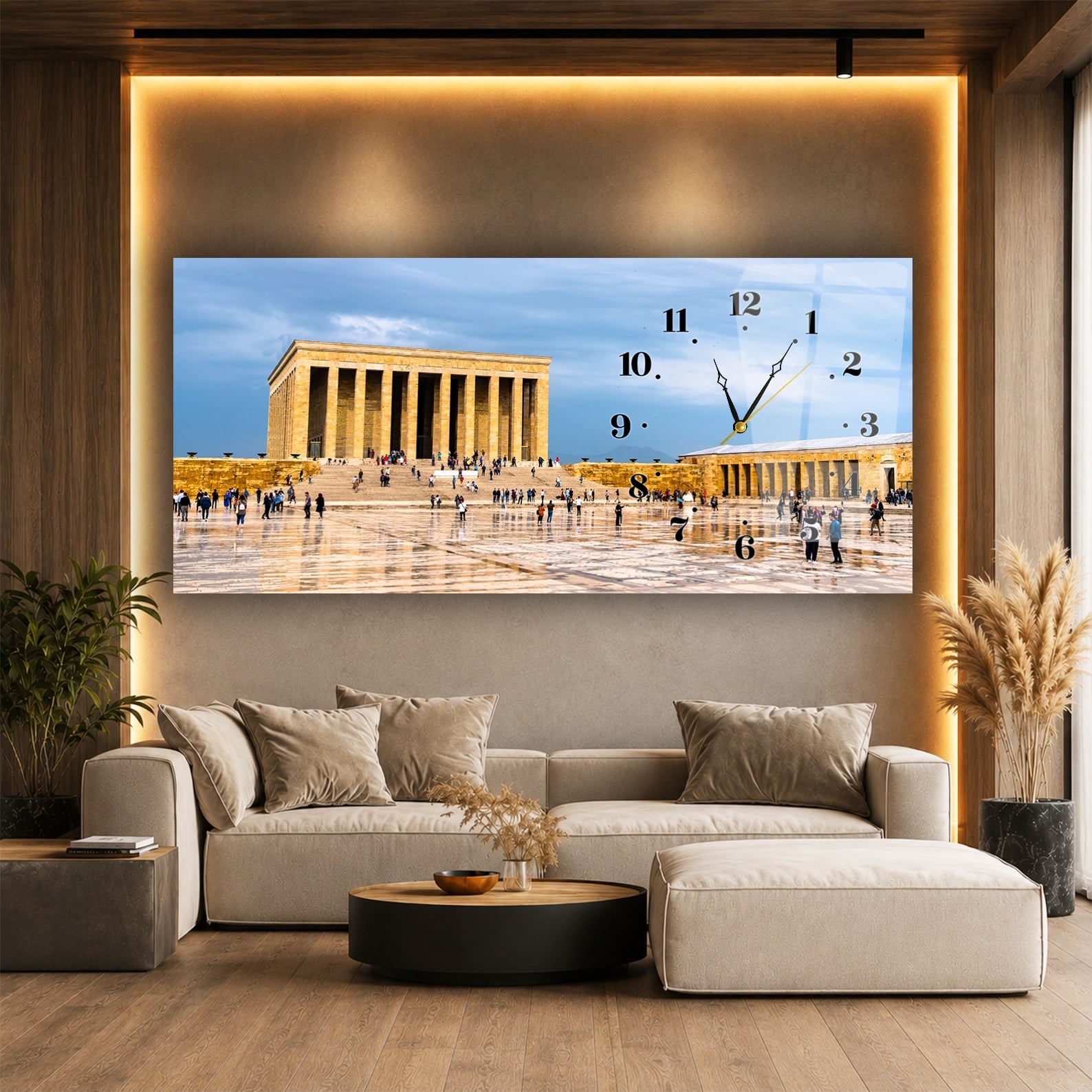 Anıtkabir Saatli Cam Tablo