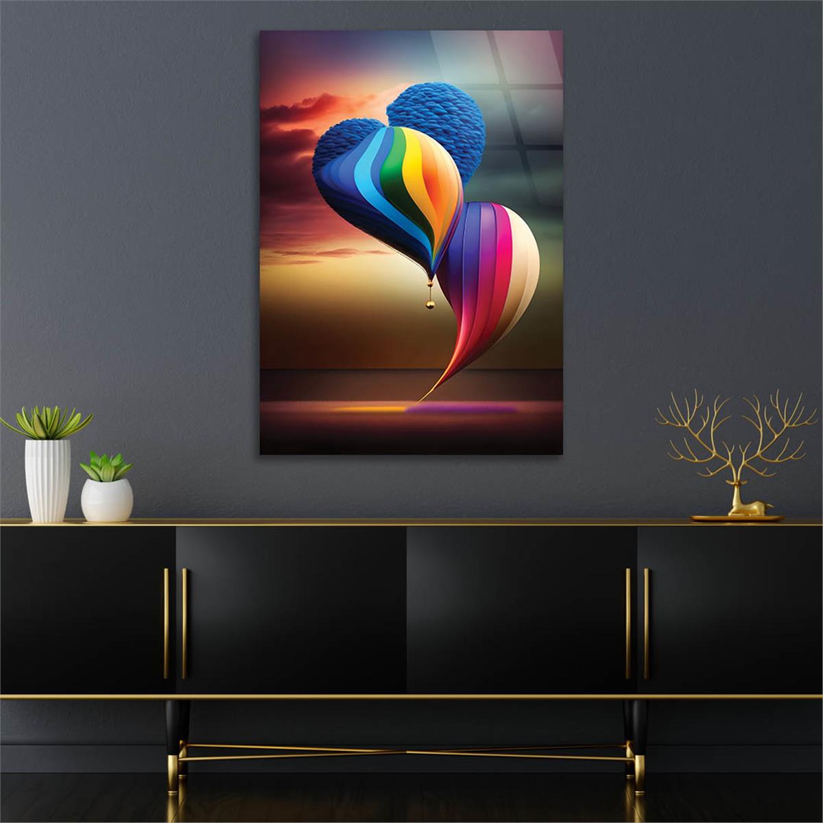 Kunst Thema auf bedrucktem Glas 290