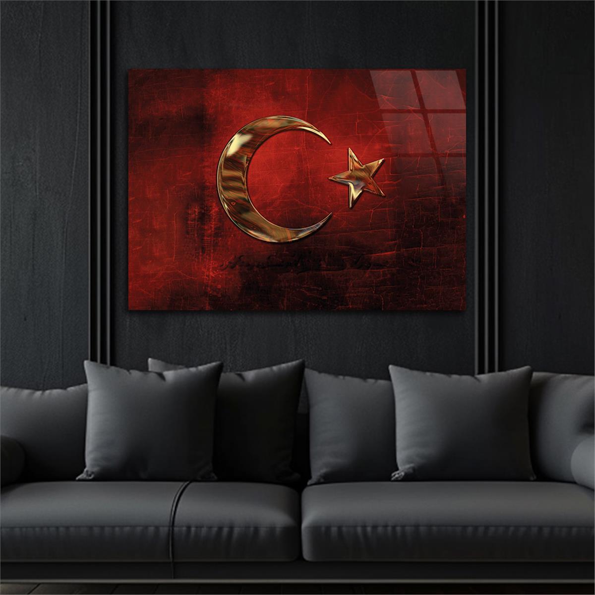 Horizontal National-Themed Tempered Glass Wall Art 86