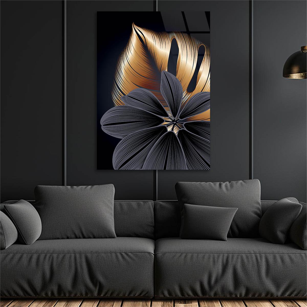 Kunst Thema auf bedrucktem Glas