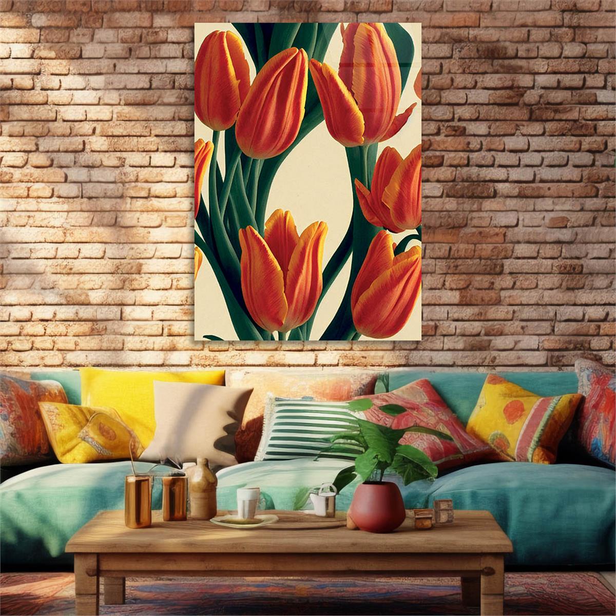 Kunst Thema auf bedrucktem Glas