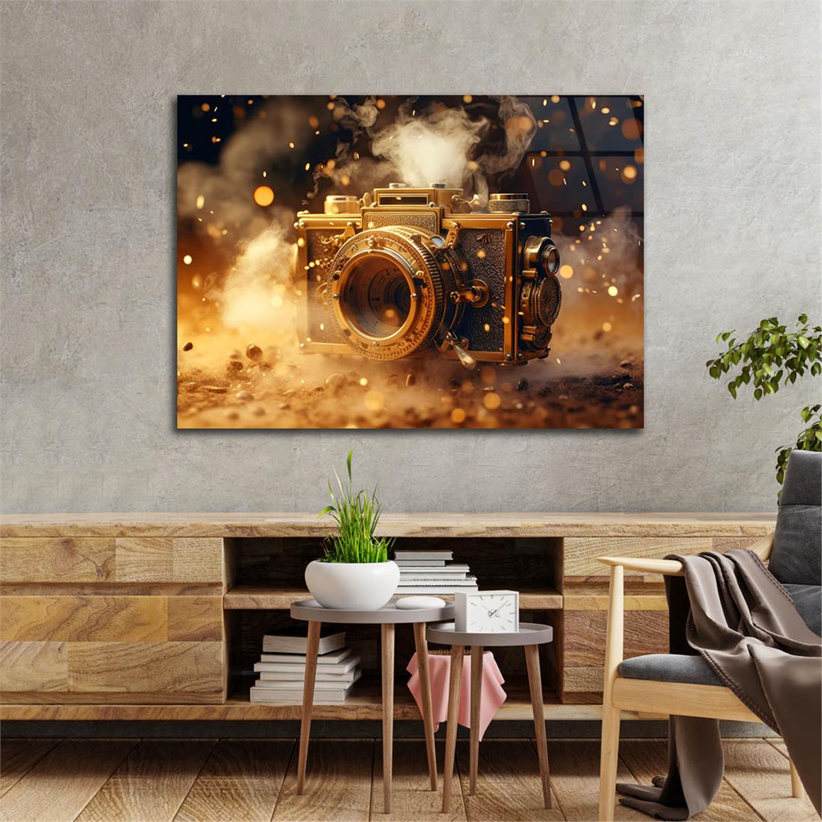 Horizontal Art-Themed Tempered Glass Wall Art 490