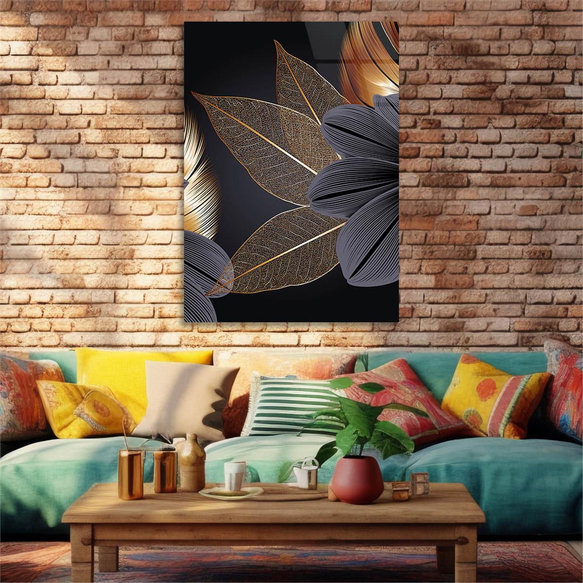 Kunst Thema auf bedrucktem Glas