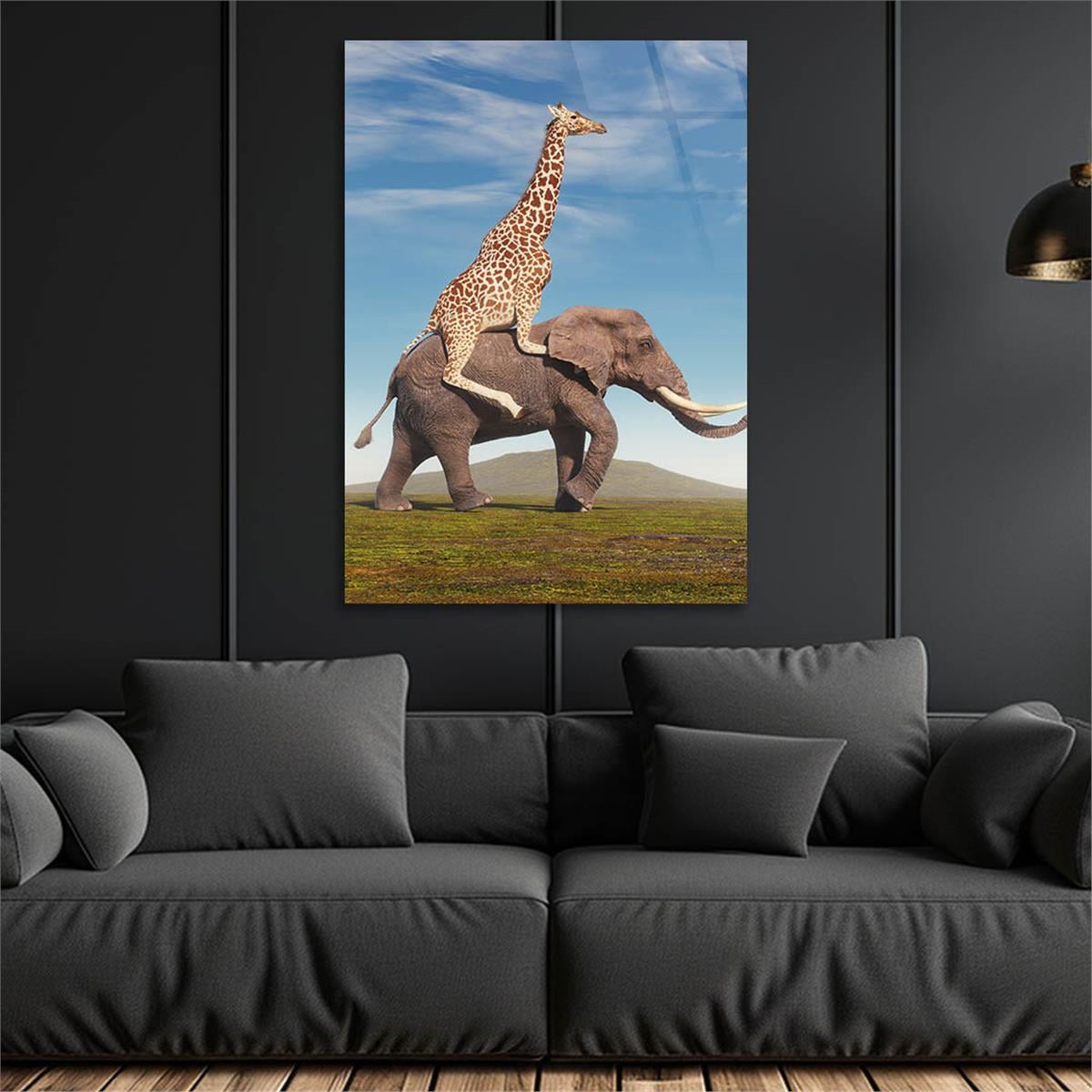 Tempered Glasss Wall Arts Natured-Themed