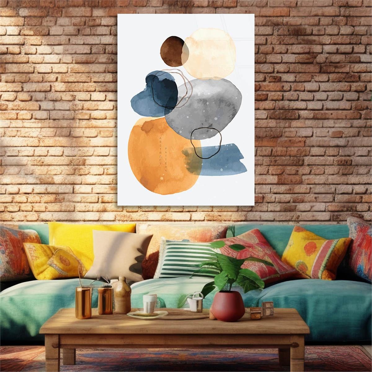 Kunst Thema auf bedrucktem Glas