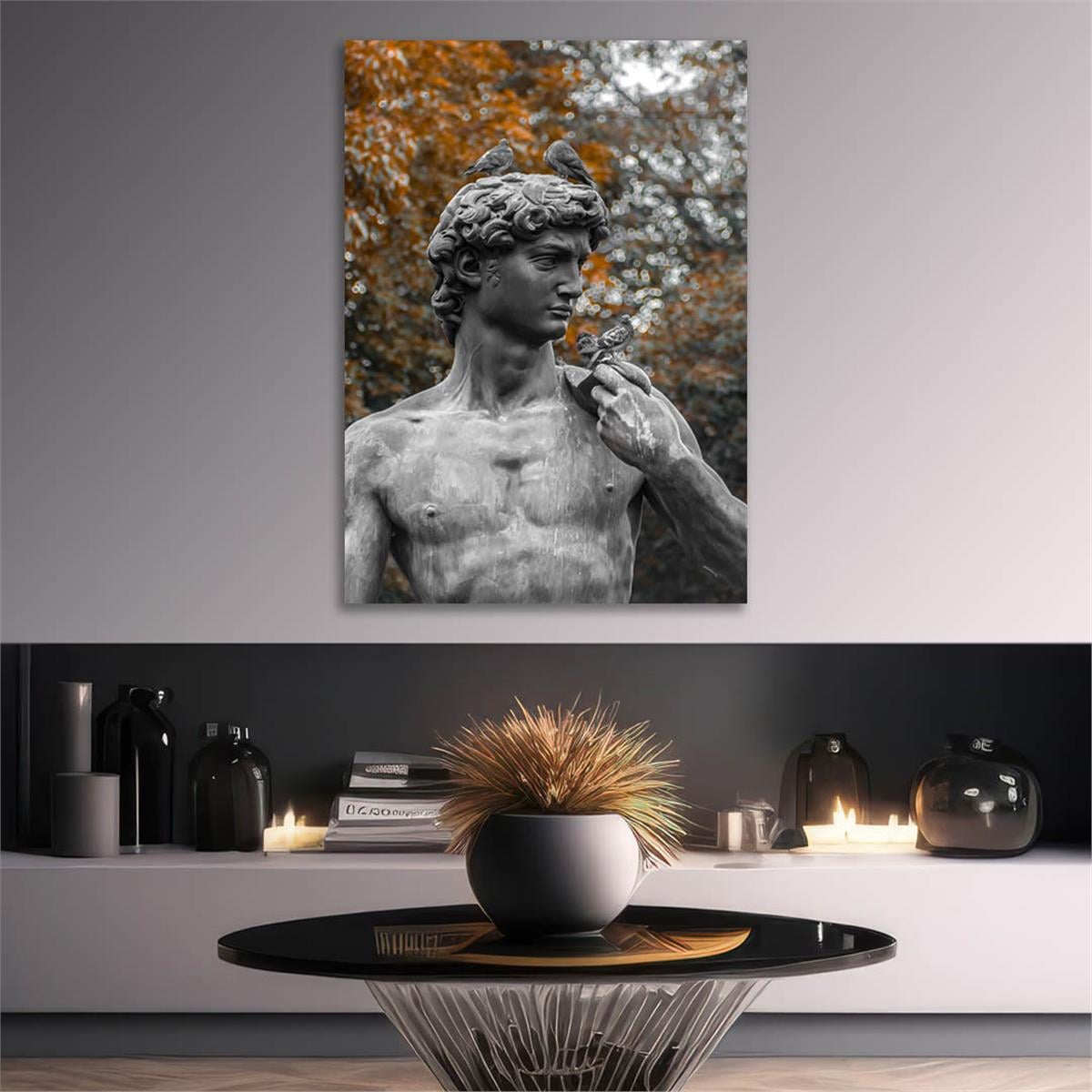 Kunst Thema auf bedrucktem Glas