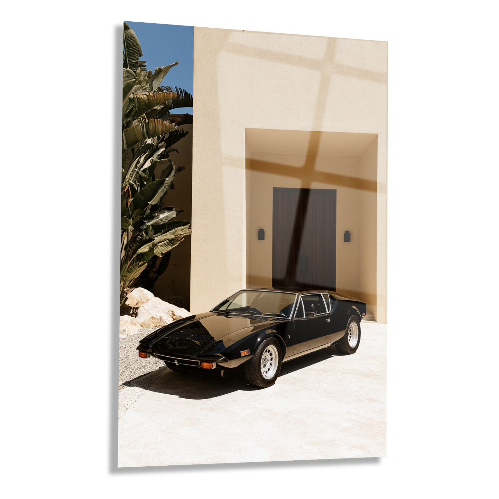 Siyah Klasik De Tomaso Pantera Cam Tablo