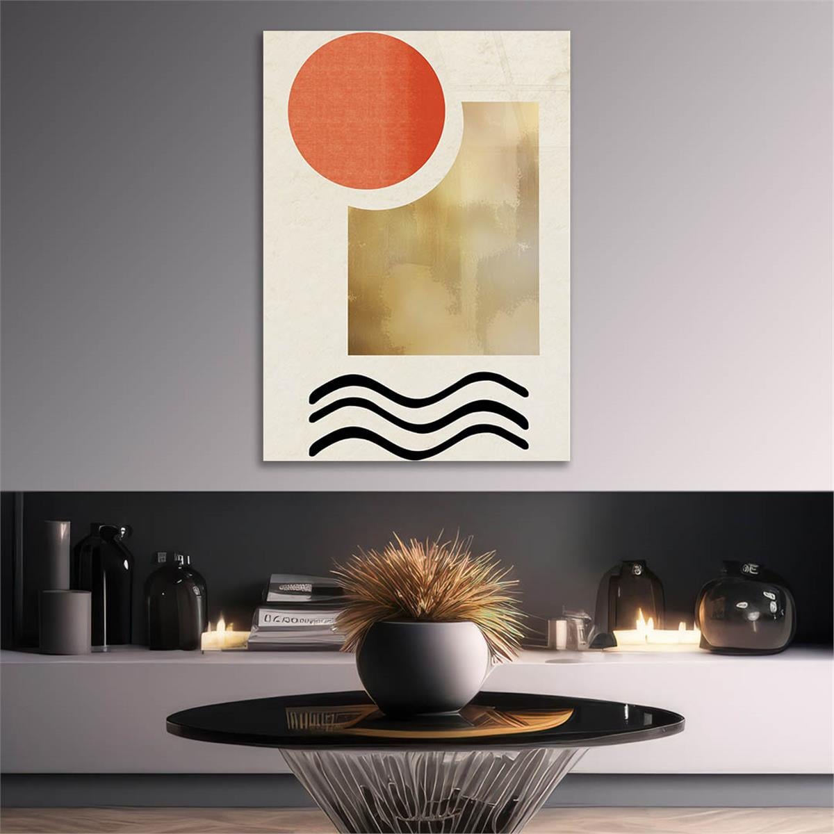 Vertical Tempered Glasss Wall Arts Art-Themed273
