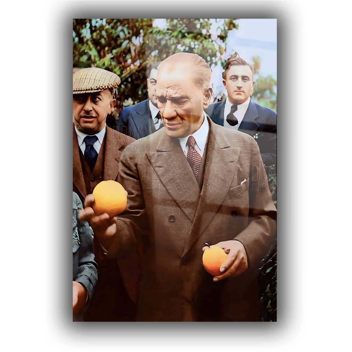 Dikey VatanTemalı Cam Tablo 142
